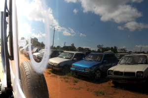 Carros podem ser visitados a partir de segunda-feira (30) no pátio da Polícia Rodoviária Federal, na BR-040, próximo a Santa Maria.