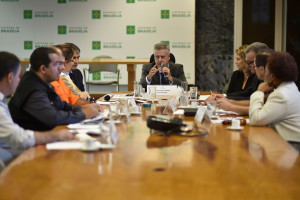 Reunião do governador Rollemberg com gestores da segurança pública ocorreu nesta quarta-feira (22), no Palácio do Buriti.