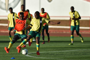 A seleção sul-africana foi a primeira a treinar para as partidas de futebol da Olimpíada em Brasília