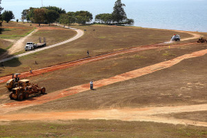 Obras na QL 12 do Lago Sul foram retomadas na manhã desta sexta-feira (12).