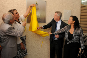 Participaram da inauguração o governador de Brasília, Rodrigo Rollemberg, e a esposa do governador e colaboradora do governo de Brasília, Márcia Rollemberg