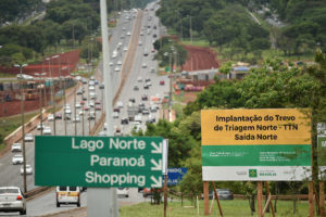 Mudanças no trânsito para as obras do Trevo de Triagem Norte.