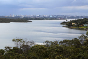 Parte norte do Lago Paranoá.