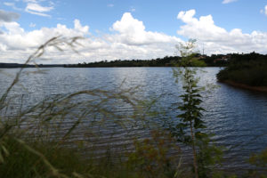 Área de captação de água no Lago Norte.