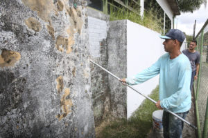 Centro Comunitário da Candangolândia recebeu entre outros reparos, nova pintura.