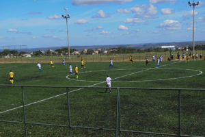 O governador Rollemberg entregou, entre outras benfeitorias, o campo de futebol sintético do Parque Urbano e Vivencial do Gama.