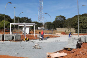 Centro Olímpico de Planaltina recebe novo estacionamento e guarita.