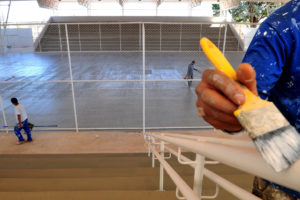 Espaço recebe últimos ajustes, como pintura e paisagismo. Para abertura ao público, falta apenas a instalação do aquecimento das piscinas.