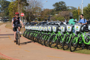 Com o lançamento de novos pontos de bicicletas compartilhadas, o DF passa a ter 45 locais para entrega e retirada dos equipamentos.