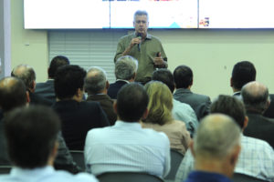 O governador Rodrigo Rollemberg durante o lançamento da PecBrasília.