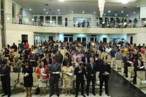 O governador Rollemberg participou da celebração pelos 500 anos da Reforma Protestante na Assembléia de Deus do Cruzeiro. Foto: Pedro Ventura/Agência Brasília