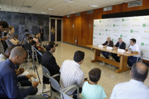 O governador Rodrigo Rollemberg fez um balanço da gestão em entrevista coletiva concedida para os blogueiros de política do DF