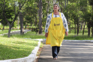 Sônia Marisa da Costa Oliveira, de 60 anos, faz tratamento contra depressão e transtorno de bipolaridade no Instituto de Saúde Mental, no Riacho Fundo I. Foto: Pedro Ventura/Agência Brasília