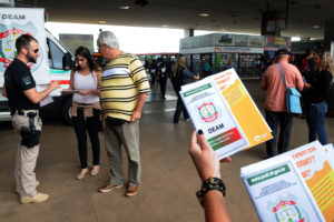 Campanha da Deam reforça a importância dos cuidados ao navegar na internet. Foto: Tony Winston/Agência Brasília