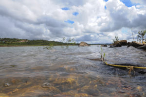 A Barragem do Descoberto em fevereiro de 2018.