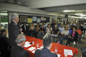 O governador Rollemberg em reunião com prefeitos com prefeitos de quadra e com o Conselho Comunitário da Asa Sul.