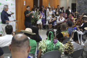 Editais de fomento a cultura foram lançados nesta sexta-feira (4) no Palácio do Buriti, pelo governador Rollemberg.  Foto: Toninho Tavares/Agência Brasília