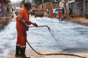 Obras de pavimentação no Sol Nascente está 94% concluída.