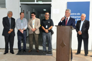 O Centro de Treinamento Metroferroviário de Brasília Tereza Eeico foi inaugurado na tarde desta quinta-feira (13). A cerimônia contou com a presença do governador de Brasília, Rodrigo Rollemberg.