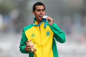 Caio Bonfim (Brasil), medalha de prata nos 20km da marcha atlética nos Jogos Pan-Americanos Lima 2019. Local: Miraflores, em Lima, Peru. Data: 04.08.2019. Crédito obrigatório: Abelardo Mendes Jr/ rededoesporte.gov.br