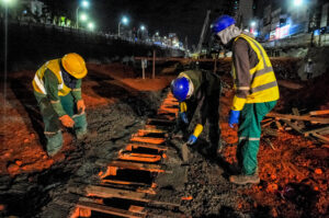 As obras estão sendo feitas em ritmo acelerado, para diminuir ao máximo o impacto na região | Foto: Joel Rodrigues/Agência Brasília